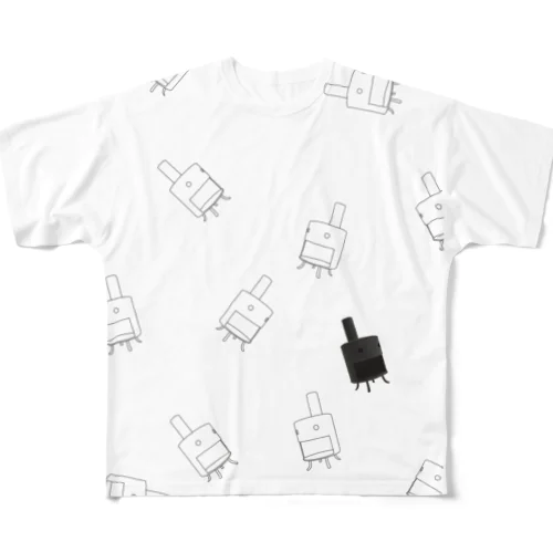 くろCan All-Over Print T-Shirt