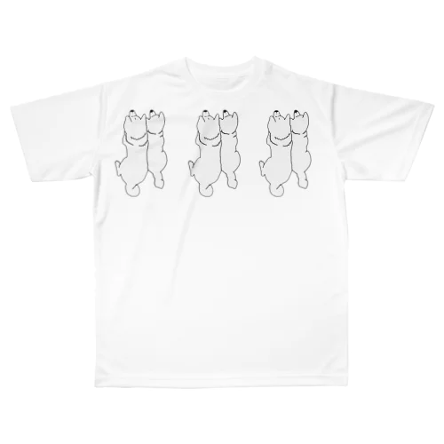 梅白三連 All-Over Print T-Shirt