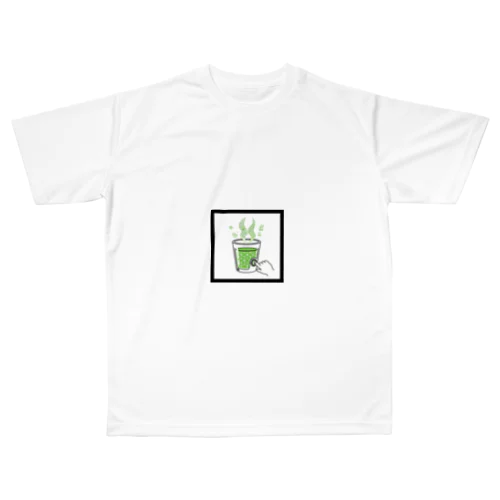 温度を自在に操る魔法のコップ - サーマル・グリッド - All-Over Print T-Shirt