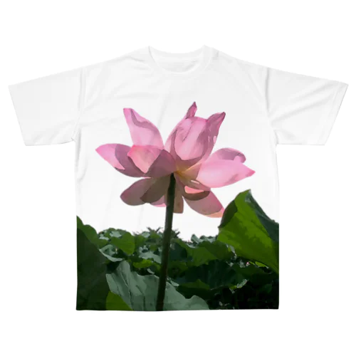 蓮〜伸びる All-Over Print T-Shirt