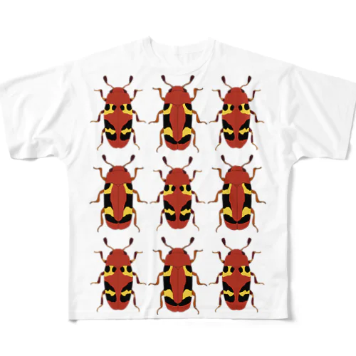 トウキョウムネビロオオキノコ＆ミイロムネビロオキノコ All-Over Print T-Shirt