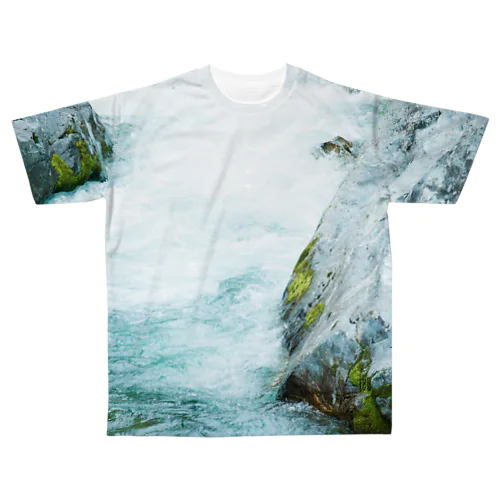 うつくしい水 All-Over Print T-Shirt