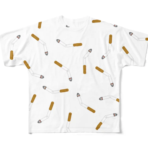 Cigarette butt All-Over Print T-Shirt