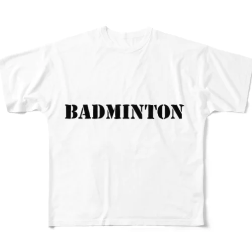 Badminton/バドミントン All-Over Print T-Shirt
