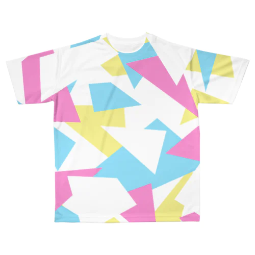 カラフル All-Over Print T-Shirt
