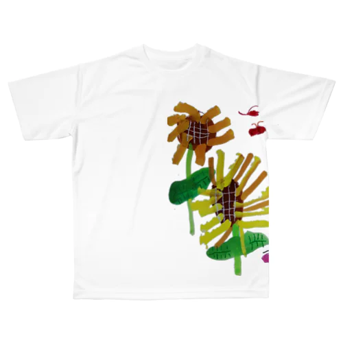 ひまわり All-Over Print T-Shirt