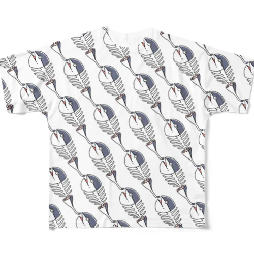 つなにゃん(骨ver.)大集合 All-Over Print T-Shirt