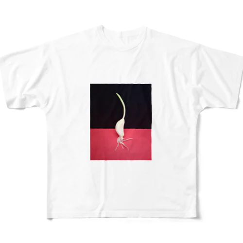 自立ニンニク All-Over Print T-Shirt
