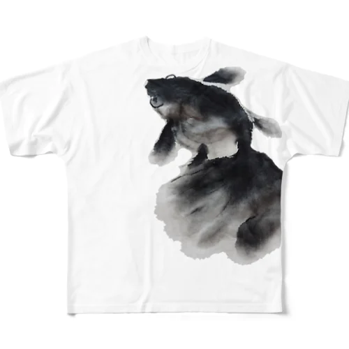 水墨画金魚さん All-Over Print T-Shirt