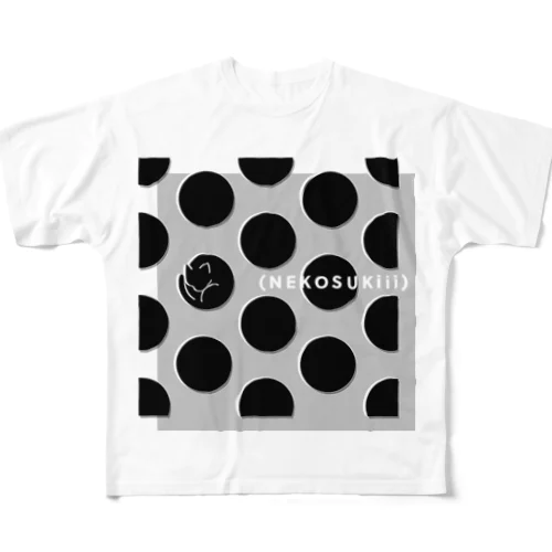 ネコスキードット All-Over Print T-Shirt