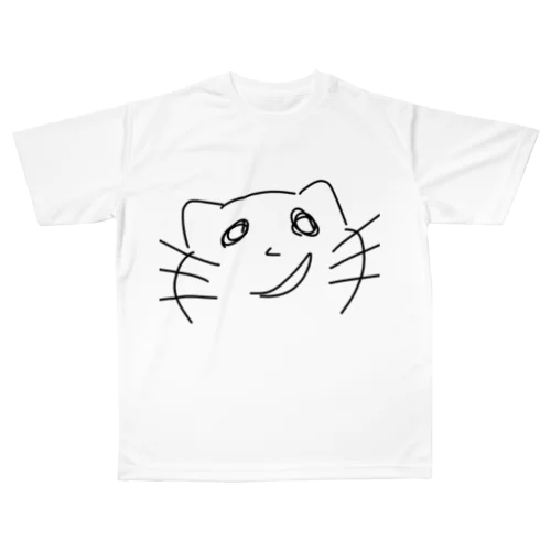 目まぐるしい猫 All-Over Print T-Shirt