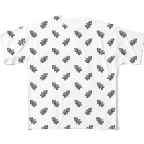 フル遮光器土偶さん All-Over Print T-Shirt