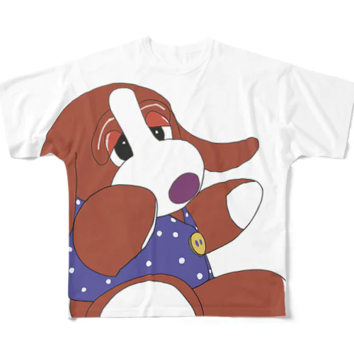 いぬわんたんフルグラフィックＴシャツ All-Over Print T-Shirt