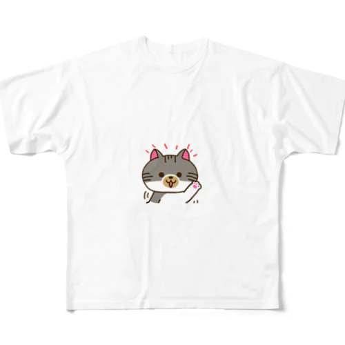 手をあげるリキ坊 イラストシリーズ All-Over Print T-Shirt