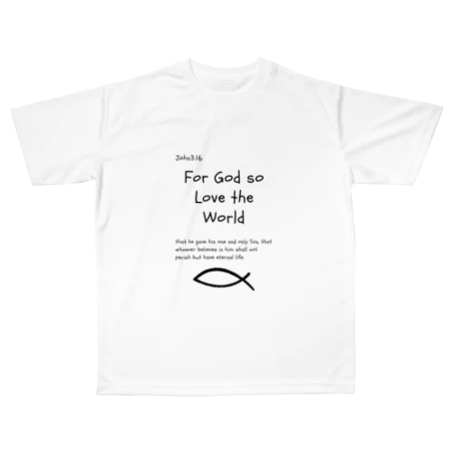 ヨハネ3：16 All-Over Print T-Shirt