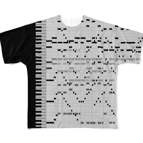 ピアノロール All-Over Print T-Shirt