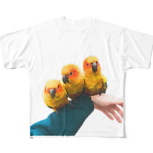 インコ All-Over Print T-Shirt