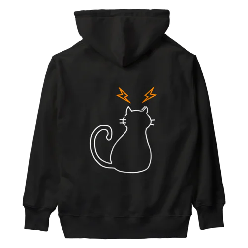 黒猫電波 Heavyweight Hoodie