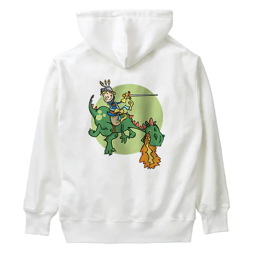 ドラゴン騎士のイラストグッズ Heavyweight Hoodie