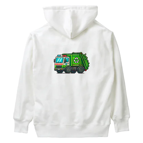 AIで描いたごみ収集車 Heavyweight Hoodie