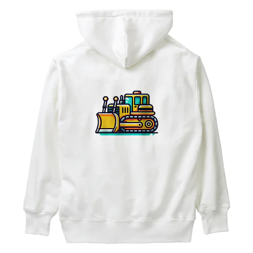 AIで描いたブルドーザー Heavyweight Hoodie
