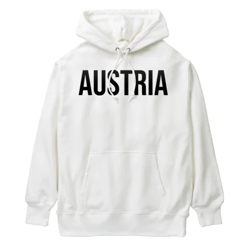 オーストリア ロゴブラック Heavyweight Hoodie