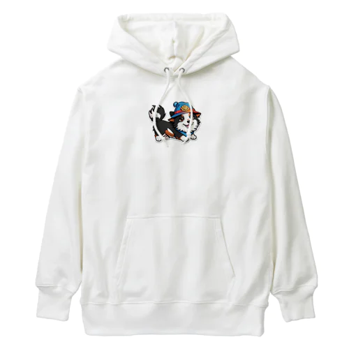 お帽子のボーダーコリー11 Heavyweight Hoodie