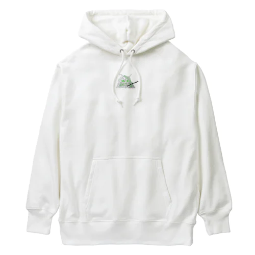 Cat Don't (なつ）胸に小さく存在している　by Kazue Heavyweight Hoodie