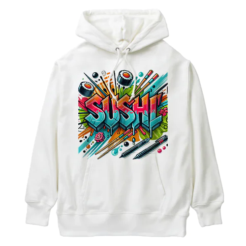 Graffiti Sushi Heavyweight Hoodie