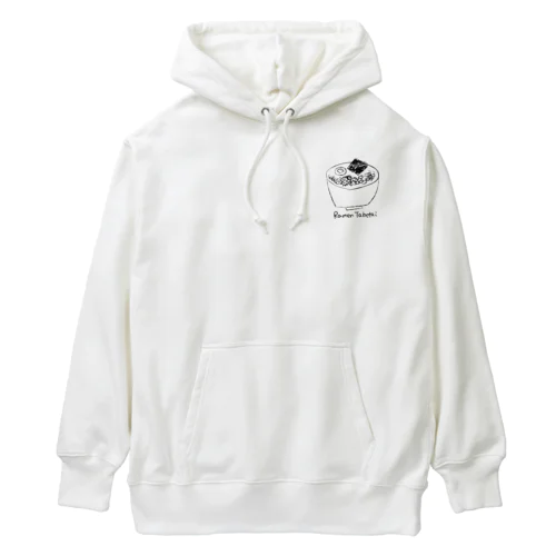 ラーメンたべたい(黒文字) Heavyweight Hoodie