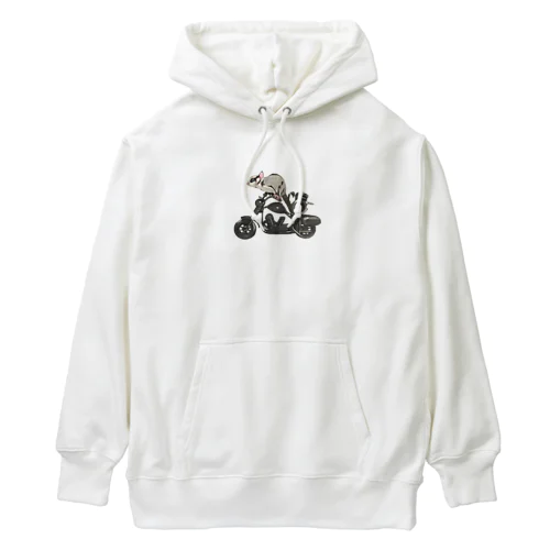 モモンガ(バイクとカエル) Heavyweight Hoodie