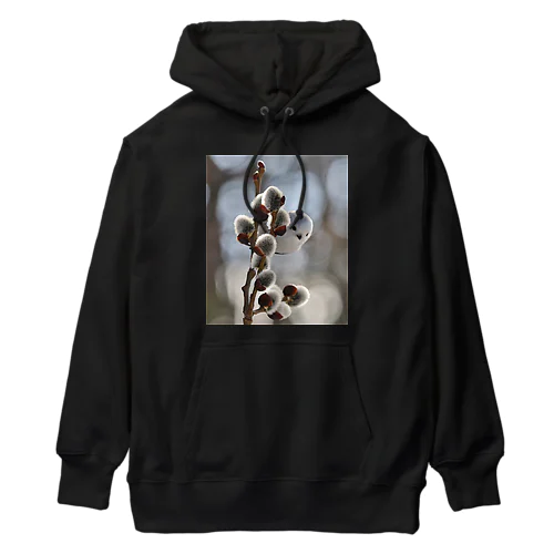 【人気シリーズ】サロベツで雪の妖精シマエナガ Heavyweight Hoodie
