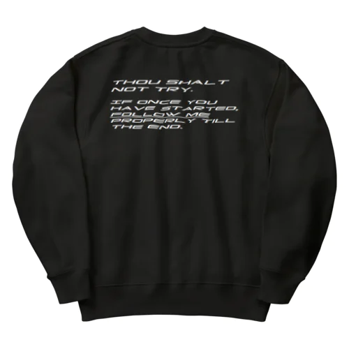 FOLLOW ME Heavyweight Crew Neck Sweatshirt