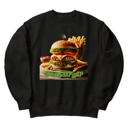ハンバーガー Heavyweight Crew Neck Sweatshirt
