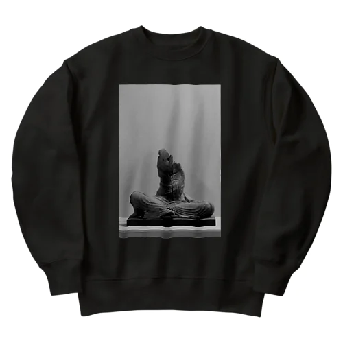 松川二十五菩薩・坐像4 Heavyweight Crew Neck Sweatshirt
