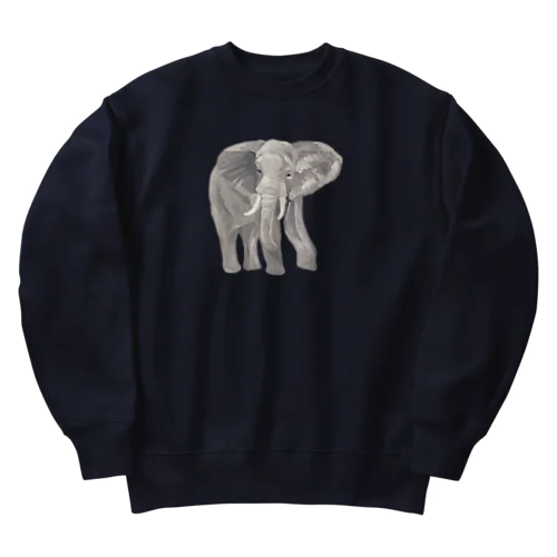 アフリカゾウ Heavyweight Crew Neck Sweatshirt
