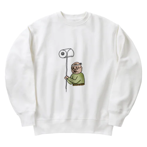トイレットペーパー細くこよる職人 Heavyweight Crew Neck Sweatshirt