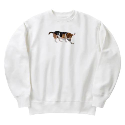 躍動ビーグル Heavyweight Crew Neck Sweatshirt