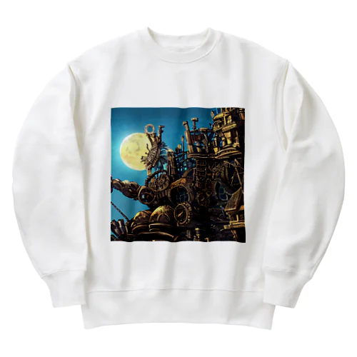 城と月 Heavyweight Crew Neck Sweatshirt