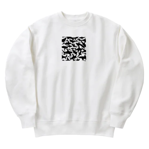 サメの影 Heavyweight Crew Neck Sweatshirt