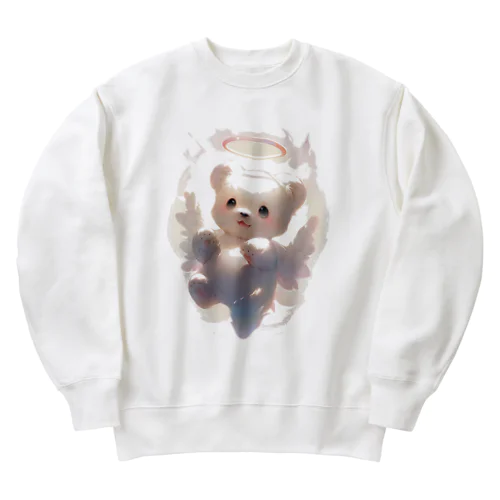 天使くまちゃん໒꒱⡱ Heavyweight Crew Neck Sweatshirt