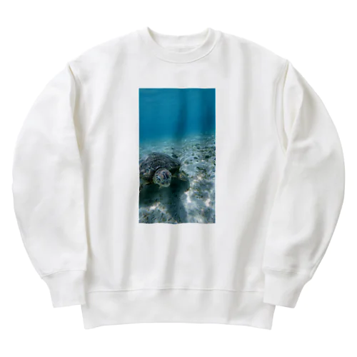 ウミガメ君 Heavyweight Crew Neck Sweatshirt