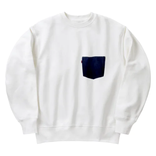 大戦モデル デニムポケット Heavyweight Crew Neck Sweatshirt
