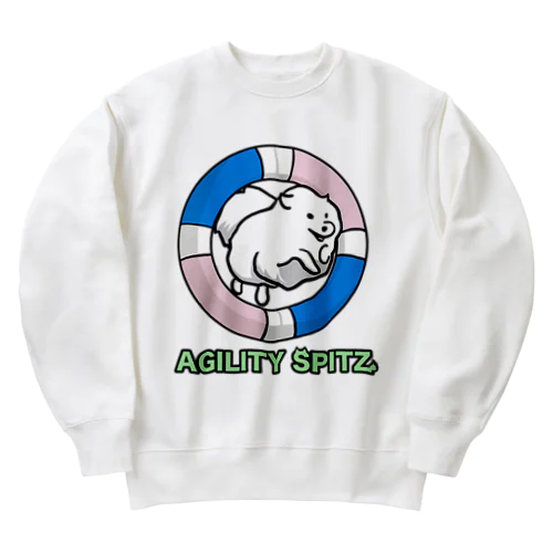 AGILITY SPITZ「ぴょ〜んと飛ぶよ」 Heavyweight Crew Neck Sweatshirt