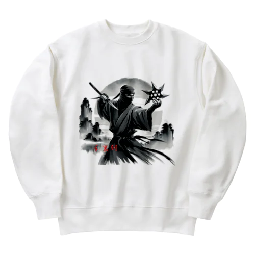 手裏剣・影 Heavyweight Crew Neck Sweatshirt