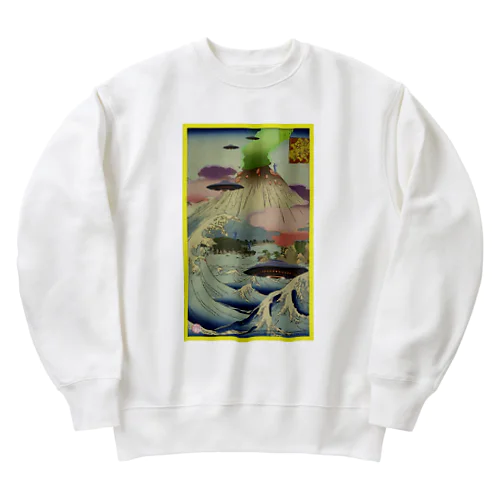 諸国名所百景　相州七里か浜 Heavyweight Crew Neck Sweatshirt