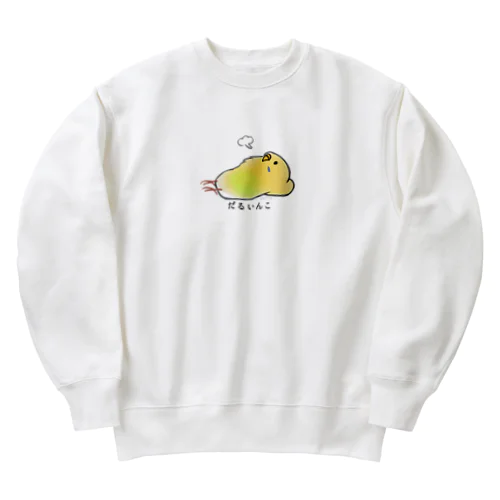 だるいんこ Heavyweight Crew Neck Sweatshirt