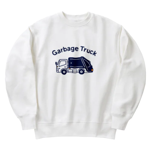 清掃車　Garbage Truck Heavyweight Crew Neck Sweatshirt