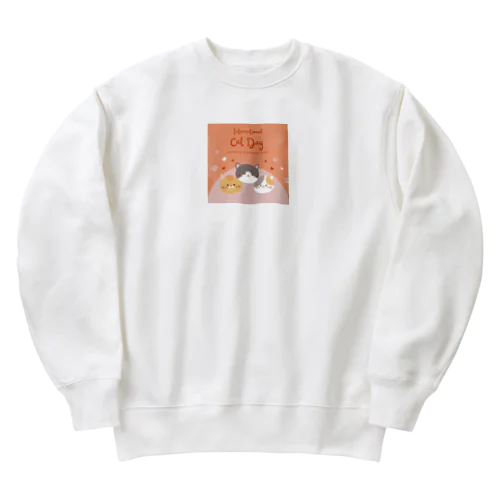 スリーキャったー Heavyweight Crew Neck Sweatshirt