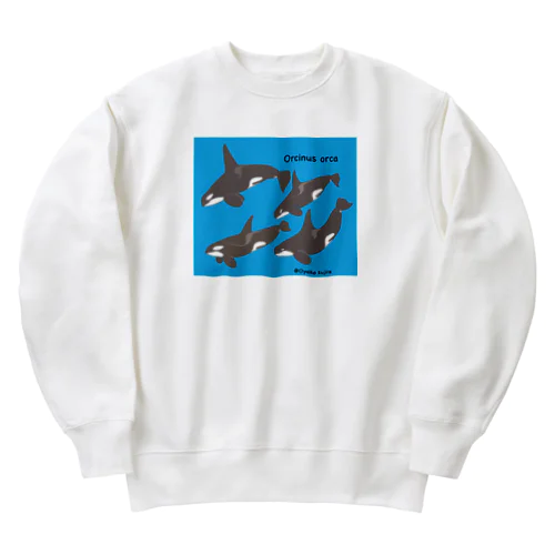 シャチ南極エコタイプ Heavyweight Crew Neck Sweatshirt